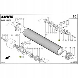 Claas jaguar 67875 trupintuvo guolio korpusas 1