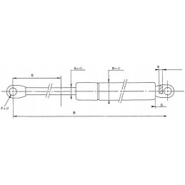 Dujų amortizatoriaus pavara mtz 600 mm 150n 030825