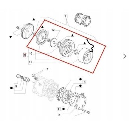 Oro kondicionieriaus sankaba new holland korpusas 82025343 cn