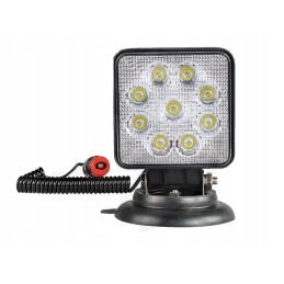 Darbinė lempa 9 LED 27W su magnetiniu jungikliu