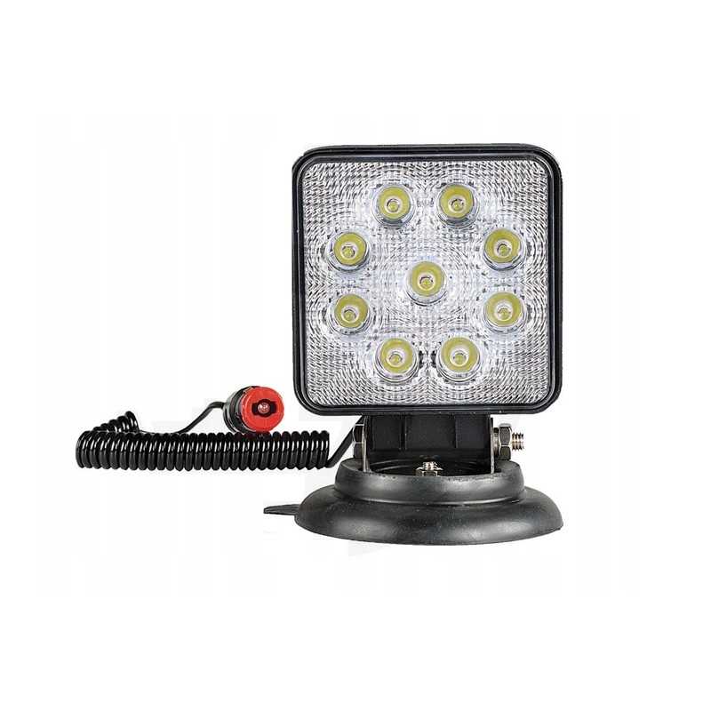 Darbinė lempa 9 LED 27W su magnetiniu jungikliu