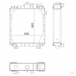 Case ih new Holland Steyr 5172928n radiatorius