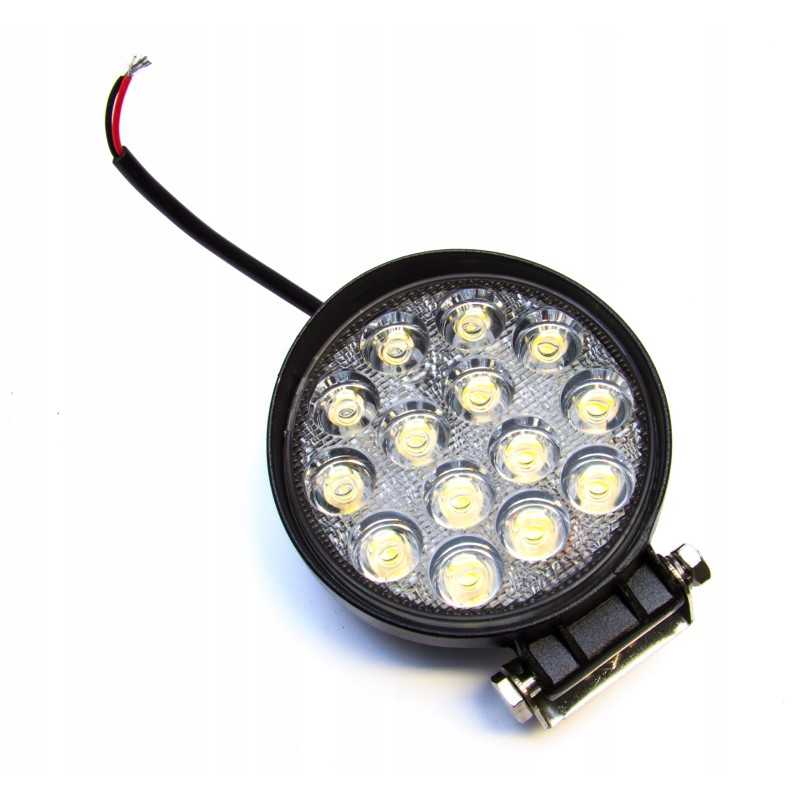 LED darbo lempa apvali 14 led x 3w 42w 12v 24v