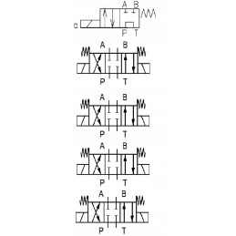 Hydro cetop skirstytuvas 4 sekcijų 230v apkrovos sumažinimas
