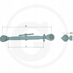 Centrinė jungtis cat 3 3 ursus 1224 m36x3 3 3