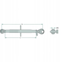 Centrinė jungtis mf4512 4514 m24x3 25 4 mm