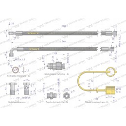 Hidraulinė centrinė jungtis, 3 kat. fi25, su komplektu