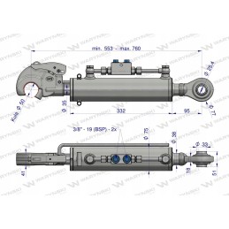 Ursus Warynski cat2 hidraulinė centrinė jungtis