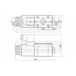 Solenoidinis skirstytuvas cetop 3 ng06 12v ha