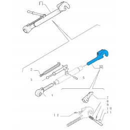 Kabelio galas New Holland T4 T5 dėklas Farmall JX