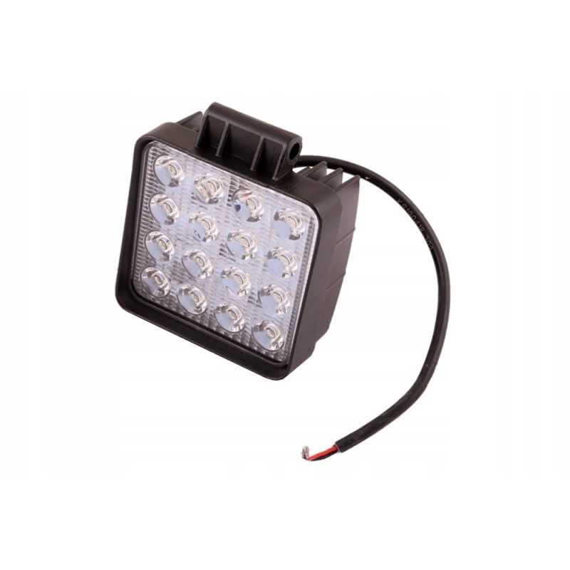 Kvadratinė darbinė lempa 48w 16 led glanz l0115g