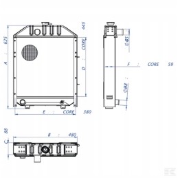 Landini 6550 7550 8550 vandens aušintuvas