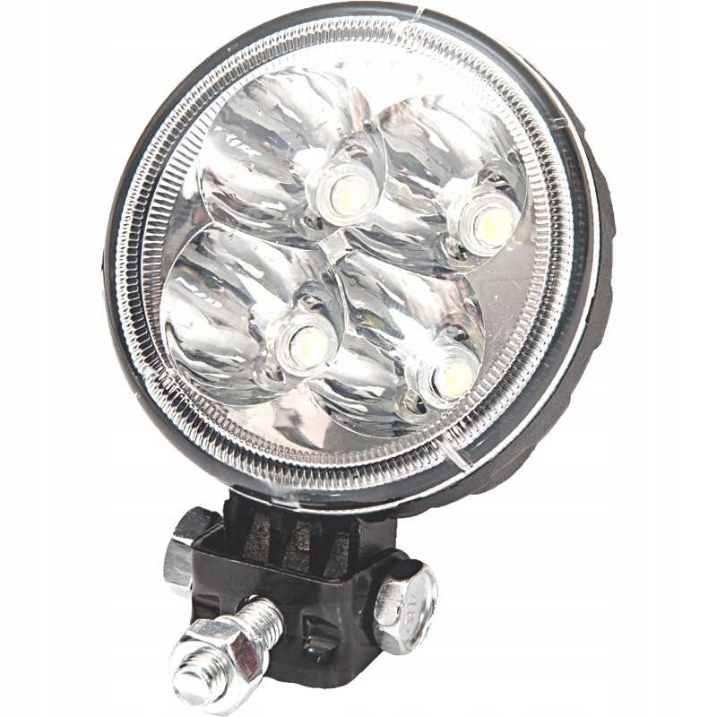 Apvali LED darbinė lempa, 4LED reflektorius