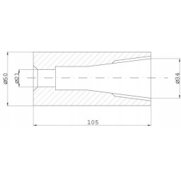 FT1008 krautuvo noragų tvirtinimo įvorė