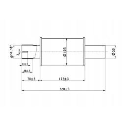 Kibirkščių slopinimo duslintuvas c 330 c 360