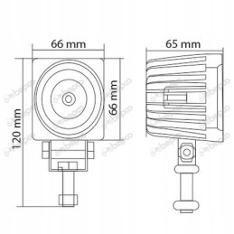 LED darbo lempa 10w 10 30v dirbtuvių traktorius 800l