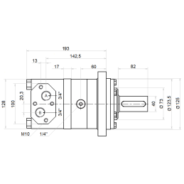 Hidraulinis variklis bmt 160 o4w40 hidrolideris
