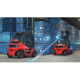 LED mėlyna taškinė lemputė, laidas 140cm