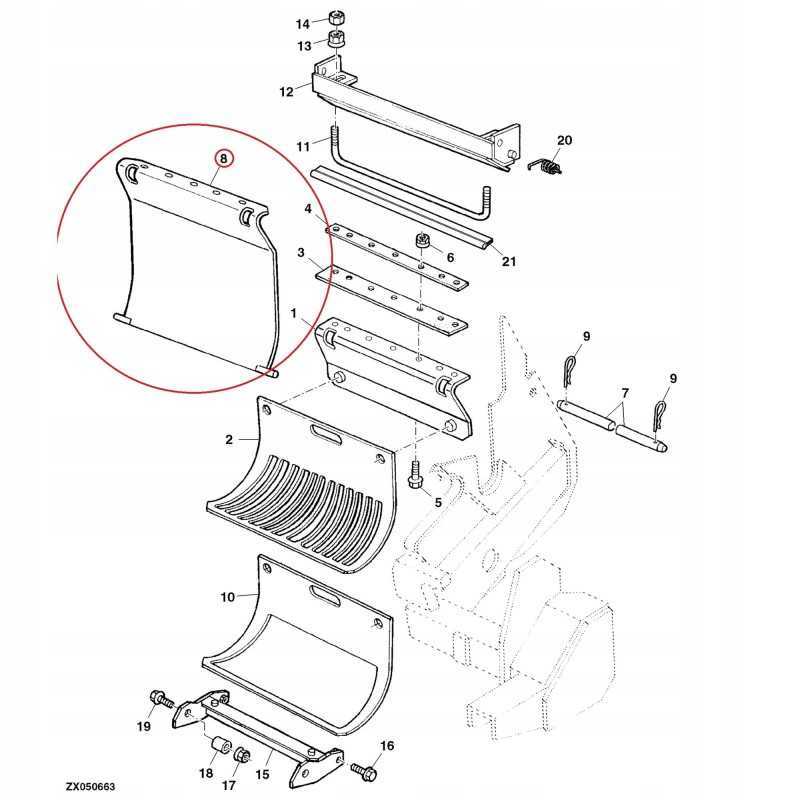 Peilio būgno lakštas john deere 6750 az52676