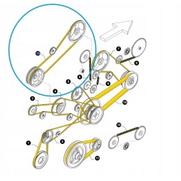 Skiriamoji juosta rh new holland 84038109 cnh