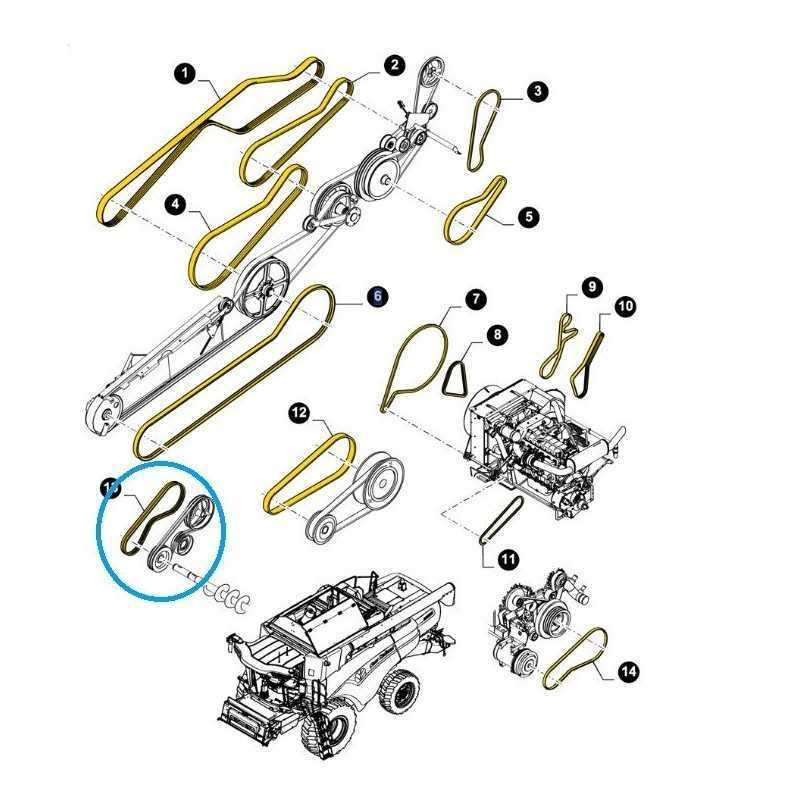 Variatoriaus pavaros diržas 87683178 new holland cx cnh