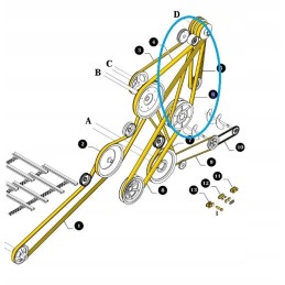Eigos diržas new Holland tc 80356024 80230077 cnh
