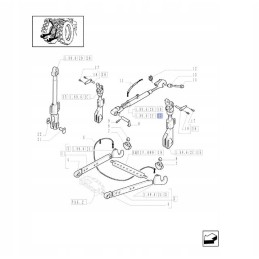 New Holland T7000 dėklas centrinis jungiklis 47779820