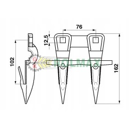 Dvigubas bajonetas mf 640590m91 originalus