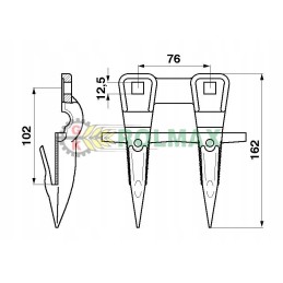 Dvigubas bajonetas mf 640590m91 originalus