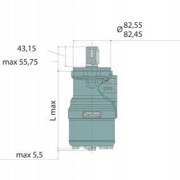 Baltas hidraulinis variklis omr x 100cc d 25mm a2