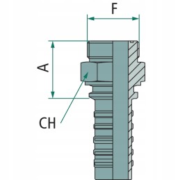 Galinis antgalis Agorf 1 3 16 colių pn 20 3 4