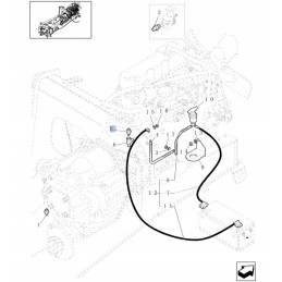 Case New Holland pavarų dėžės slėgio jutiklis