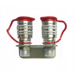 Plokštės komplektas su 2x M22 euro lizdo greitosiomis jungtimis