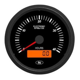 12 24v variklio darbo valandų skaitiklis su 80 mm tachometru
