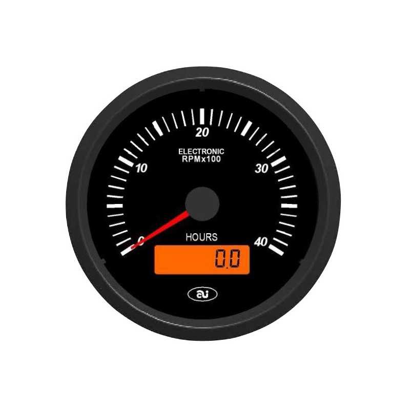 12 24v variklio darbo valandų skaitiklis su 80 mm tachometru