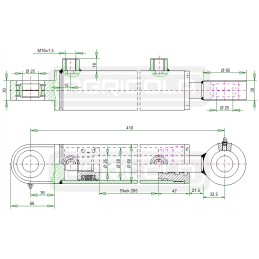 Zetor 7245 stiprintuvas, hidroliderio komplektas