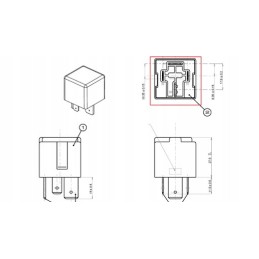 Elektros relė new Holland 87341931