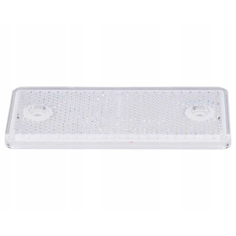Baltas stačiakampis atšvaitas, prisukamas, 96x42mm