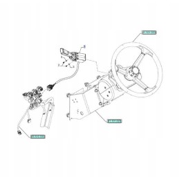 Atbulinės eigos svirtis new Holland t6 t7 t6000 48111822