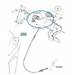 Atbulinės eigos svirtis new holland td5 48000123 cnh