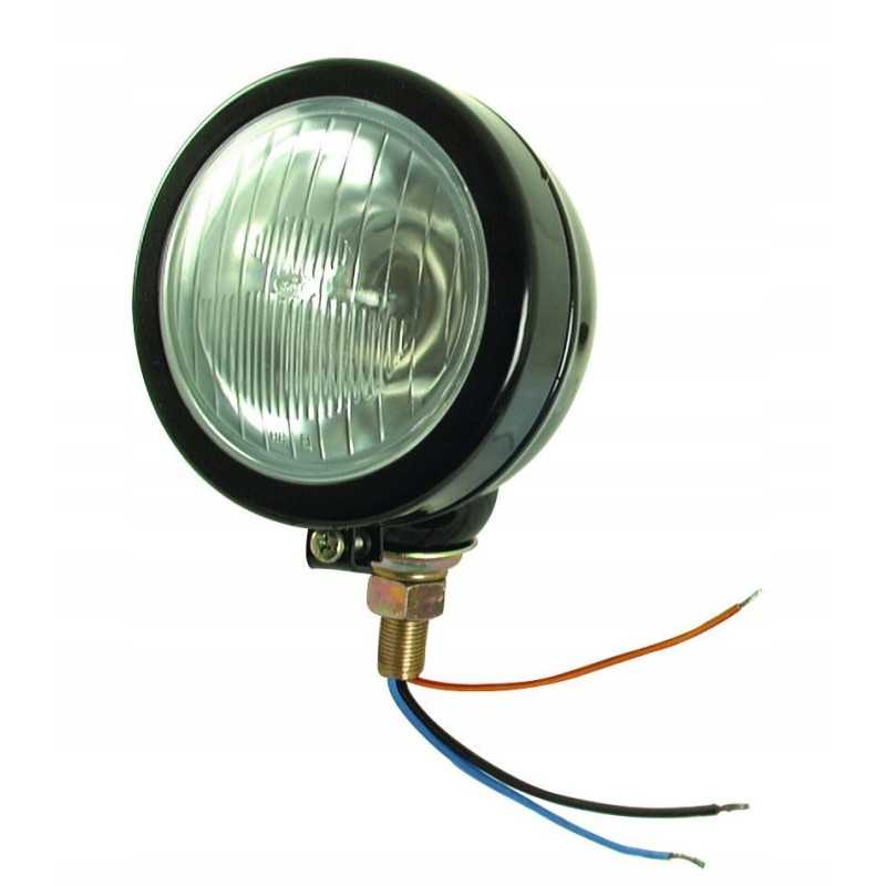 Apvali metalinė lempa 12v su lempute, dešinė ir kairė