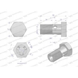 Metrinis perpildymo kilpinis varžtas m12x1 5 Warynsk