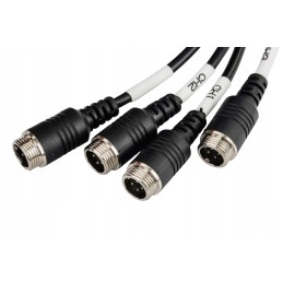 Atbulinės eigos kamera su monitoriumi, 7 laidai, 15 m