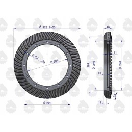 Pora Zetor C atakos ratų 360 kniedės fi8 originalus Ursus