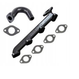 Išmetimo kolektorius c 360 su alkūne ir tarpikliais