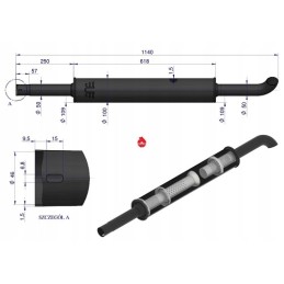 Apvalus duslintuvas 1140mm c 360 orig ursus 42102070u