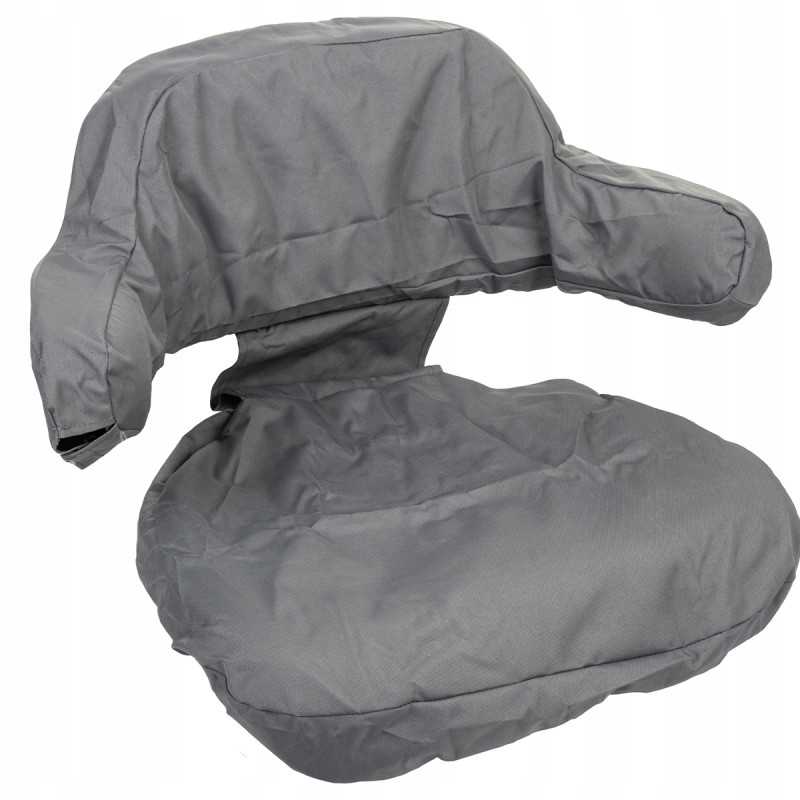 Pilkas traktoriaus sėdynės užvalkalas su korpuso užvalkalu