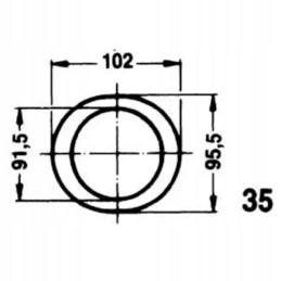 Pilnas apsauginis vamzdis 550 mm