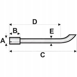 Vpe8209 john deere garų duslintuvo vertikalus vamzdis
