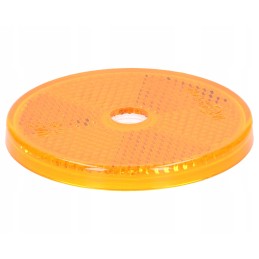 Oranžinis apvalus atšvaitas, prisukamas, 60mm